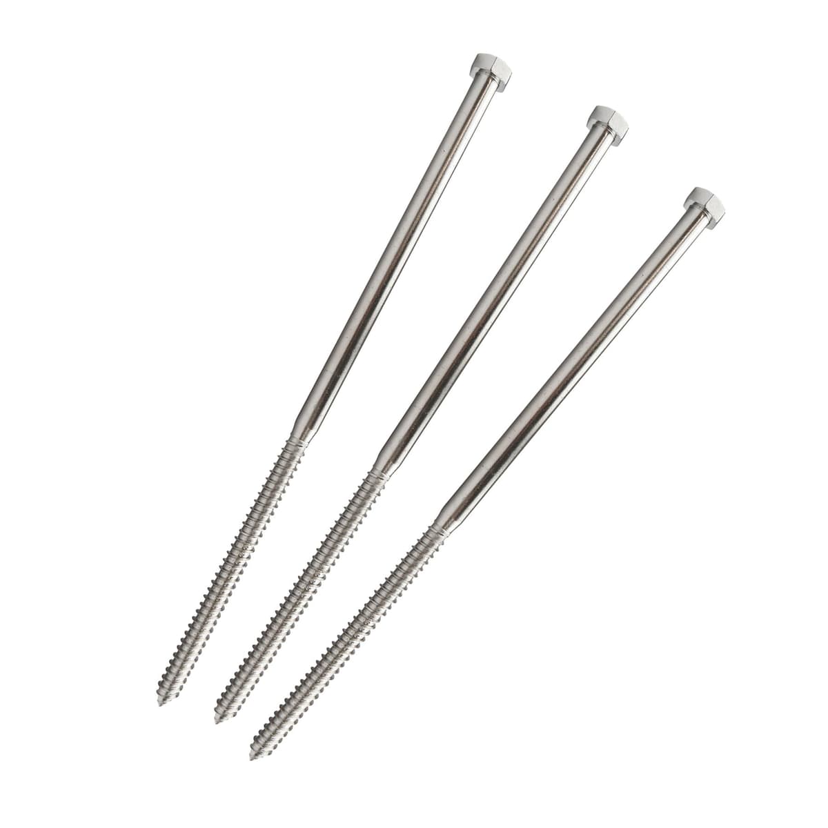 Conquest Lag Bolt 1/2" x 14" hex, 18-8 acero inoxidable, rosca gruesa (25 pack) LB4SS-12X14-25PK