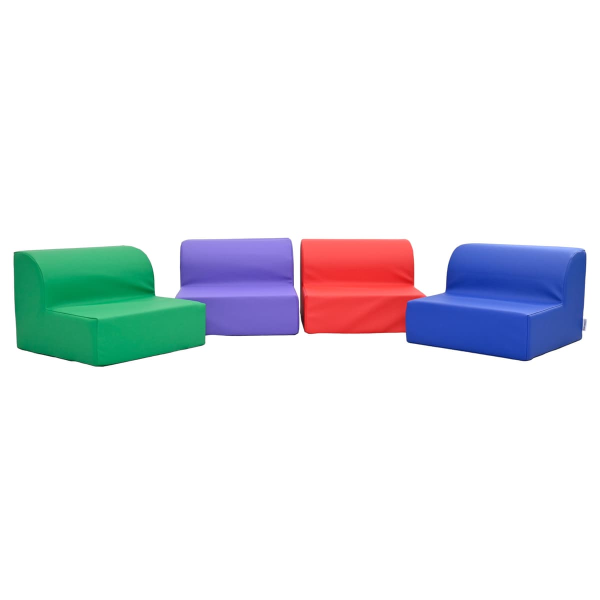 Children's Factory Loungers Set de 4, Vibrant Colors - Sillas infantiles cómodas CF805-364
