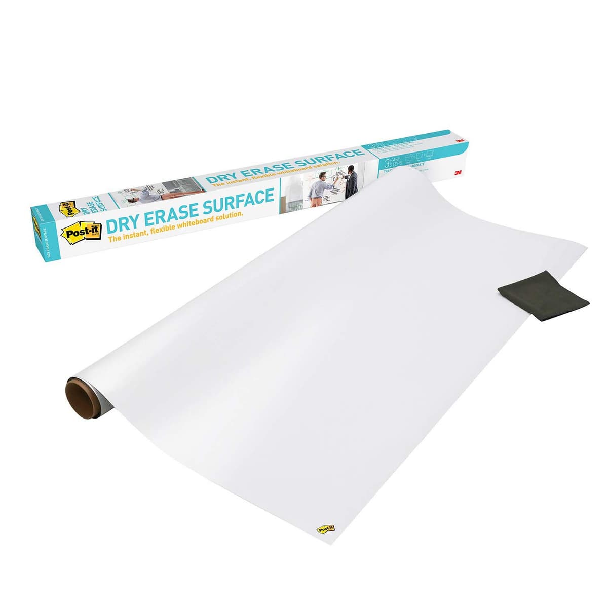 Post-it Película Pizarra Blanca Autoadhesiva 8 ft x 4 ft (DEF8X4A) Pack x6