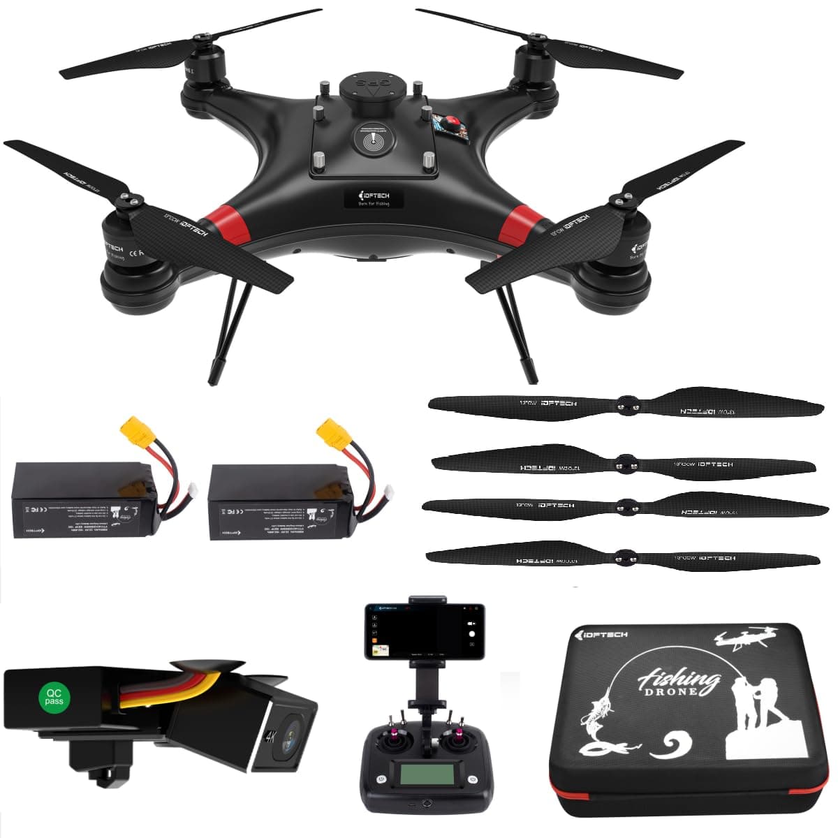 Camoro Ideafly Poseidon 480 Drone de pesca resistente al agua con 3kg de carga