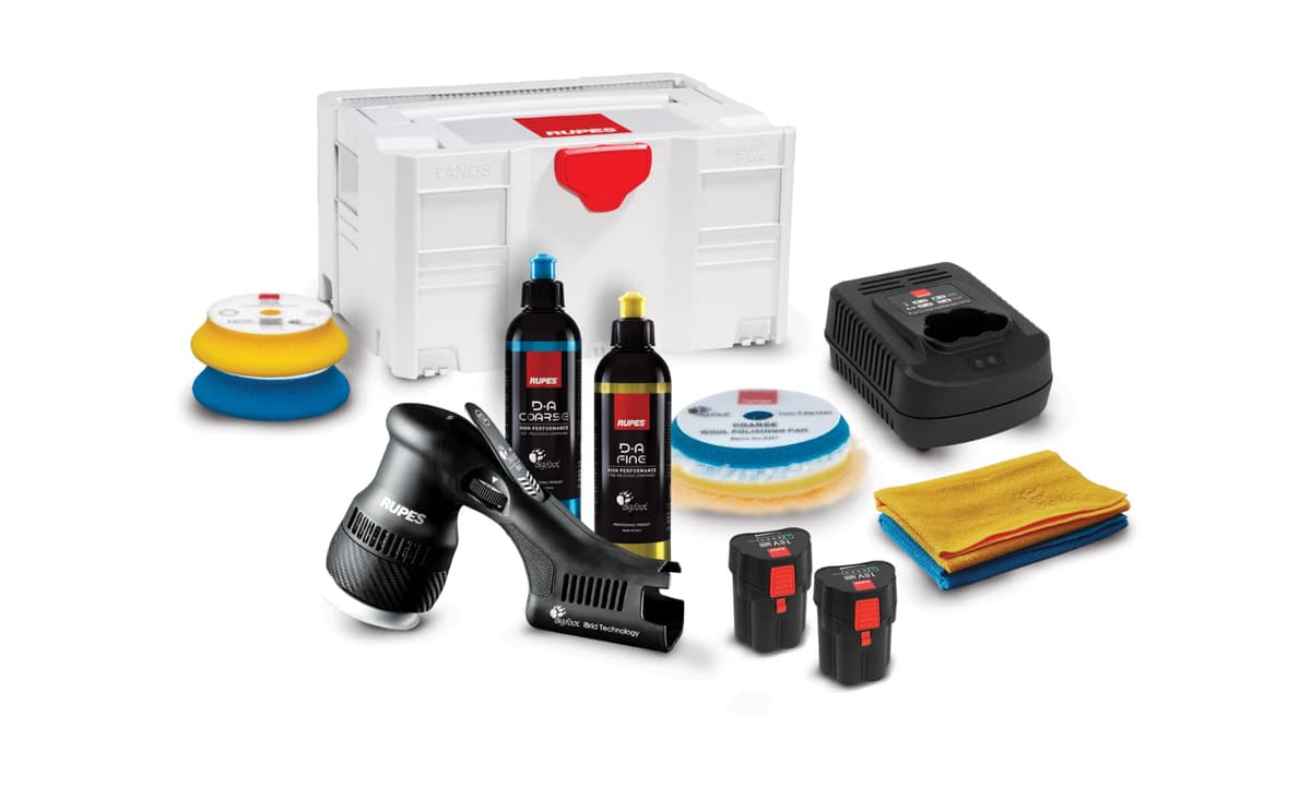 Kit pulidora RUPES iBRID MINI BETA 1-HLR75 1-Cargador 2-Baterías Consumibles HLR75/BETA