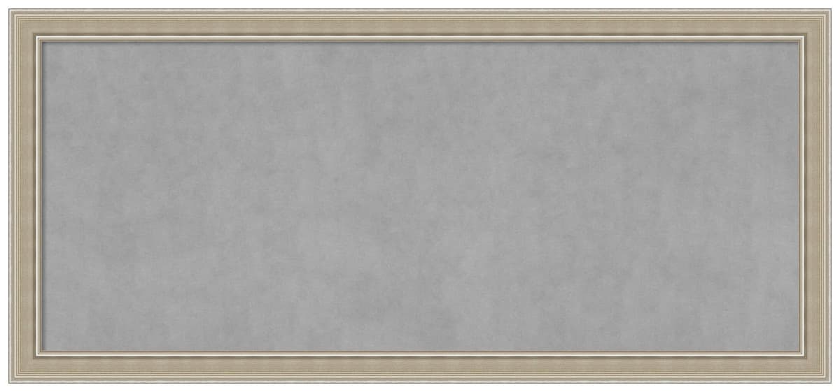 Amanti Art Magnetic Board 52 x 24 in Mezzo Silver 28588291144