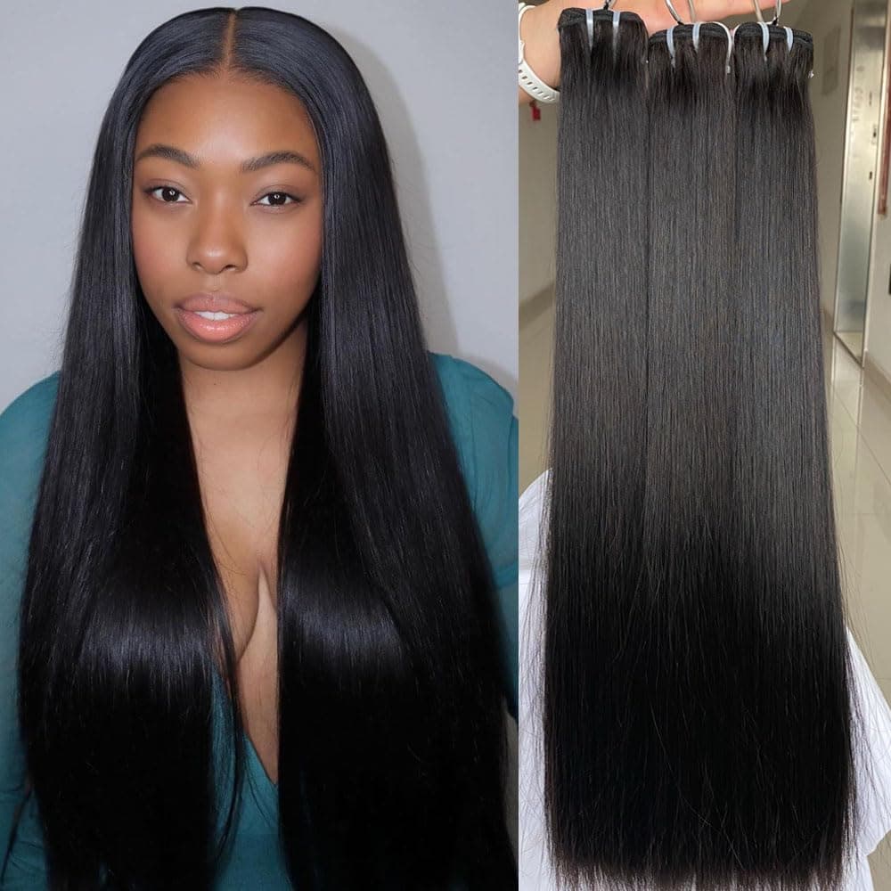 zomeme 16A Straight Bundles Human Hair, cabello vietnamita 100% sin procesar, 26+26+26 inch WS-falian26 26 26