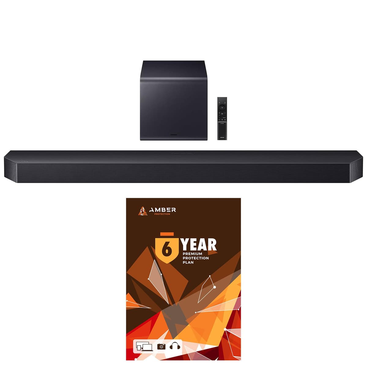 Samsung HW-Q900F Q Series Soundbar 7.1.2 Ch Subwoofer con Plan Amber Protection 6 Años (2025) BNDL_HWQ900F-WRTY6-AMBER-SC