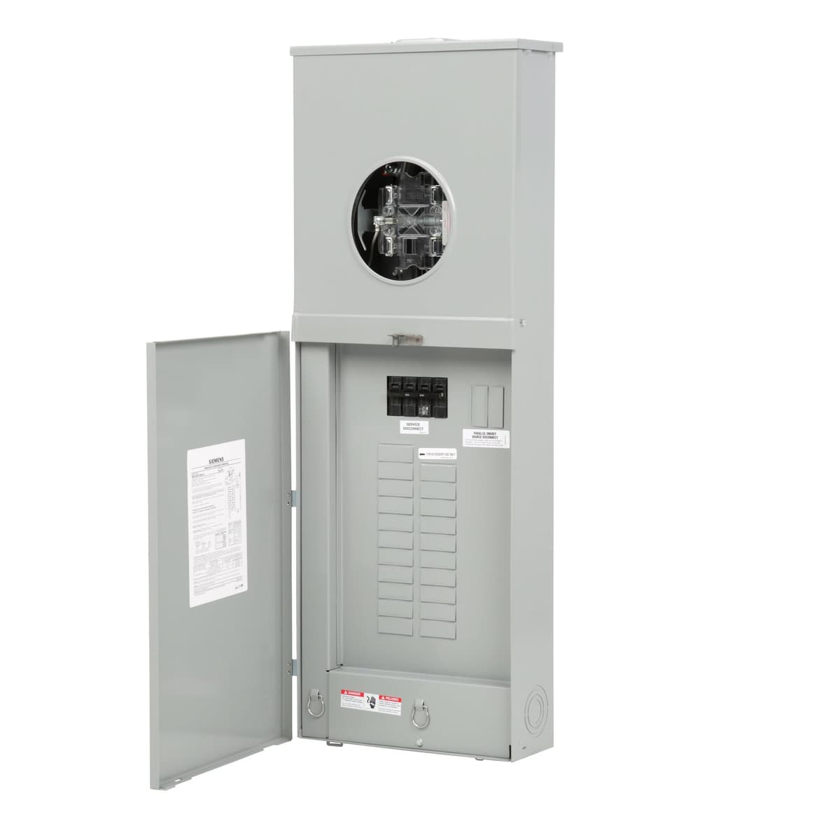 Siemens MC2040S1200JLC meter-load center combinación 20 espacios 40 circuitos 200A con palanca bypass solar ready