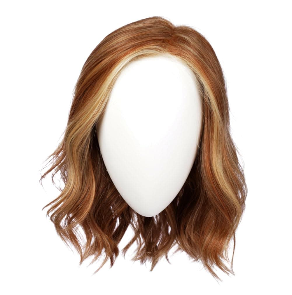 Hair u wear Raquel Welch Simmer Elite - Largo hasta el hombro, base ligera hecha a mano, Talla Petite - RL14/25SS SS Honey Ginger