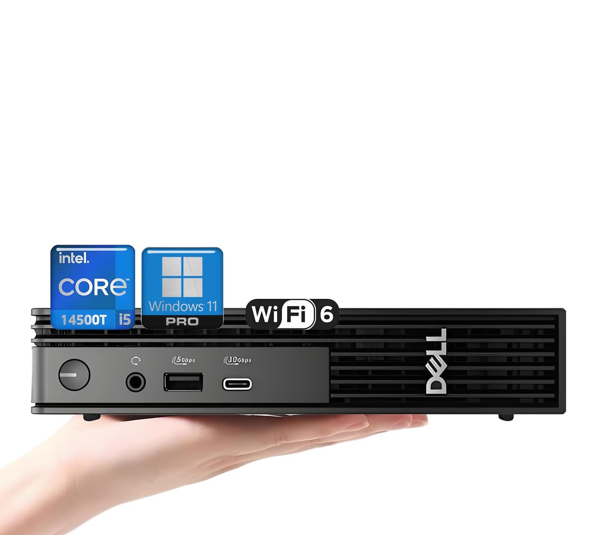 Dell Pro Micro QCM1250 Mini Desktop - i5-14500T, 32GB DDR5, 1TB PCIe, Windows 11 Pro QCM1259