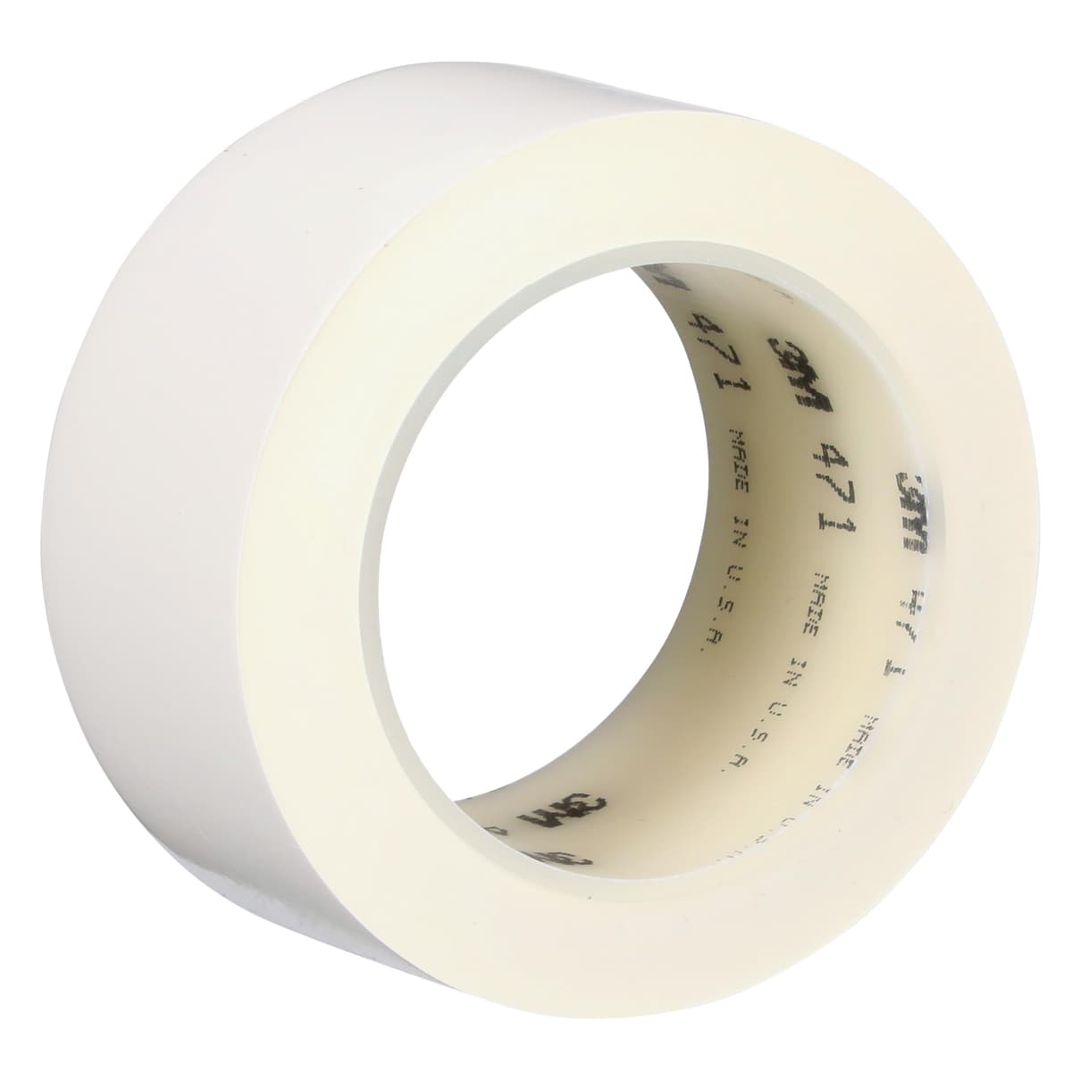 3M Vinyl Tape 471, 2 in x 36 yd, Blanco, 24 rollos 50021200043111