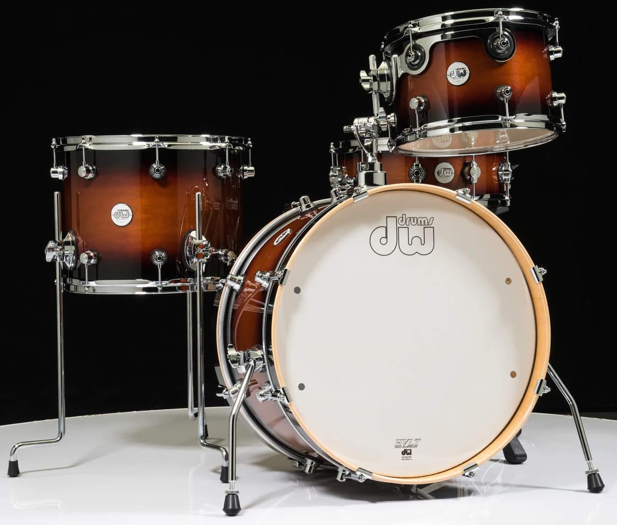 Drum Workshop DW Design Frequent Flyer 4-Piece Shell Pack DDLG2004TB - Set de batería de viaje