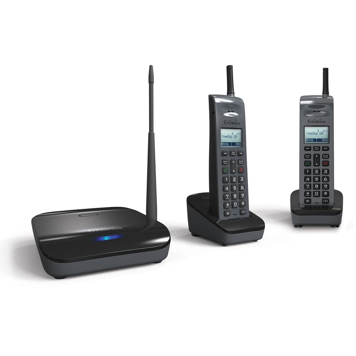 EnGenius FreeStyl SIP2 Teléfono VoIP 900 MHz Portátil, 2 Manos Incluidas