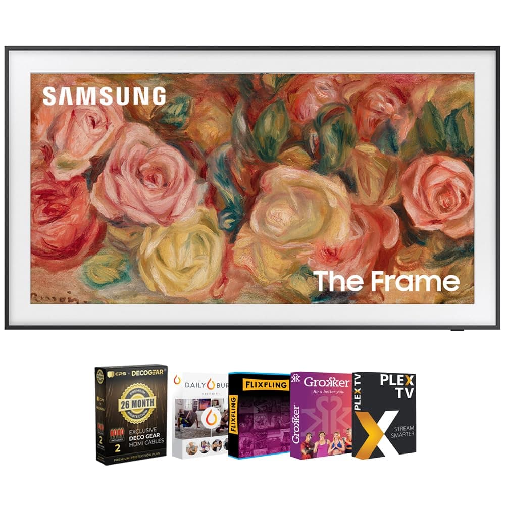 Samsung The Frame QN43LS03DA 43" QLED 4K (2024) Bundle con cable HDMI y protección E990SAMQN43LS03DA