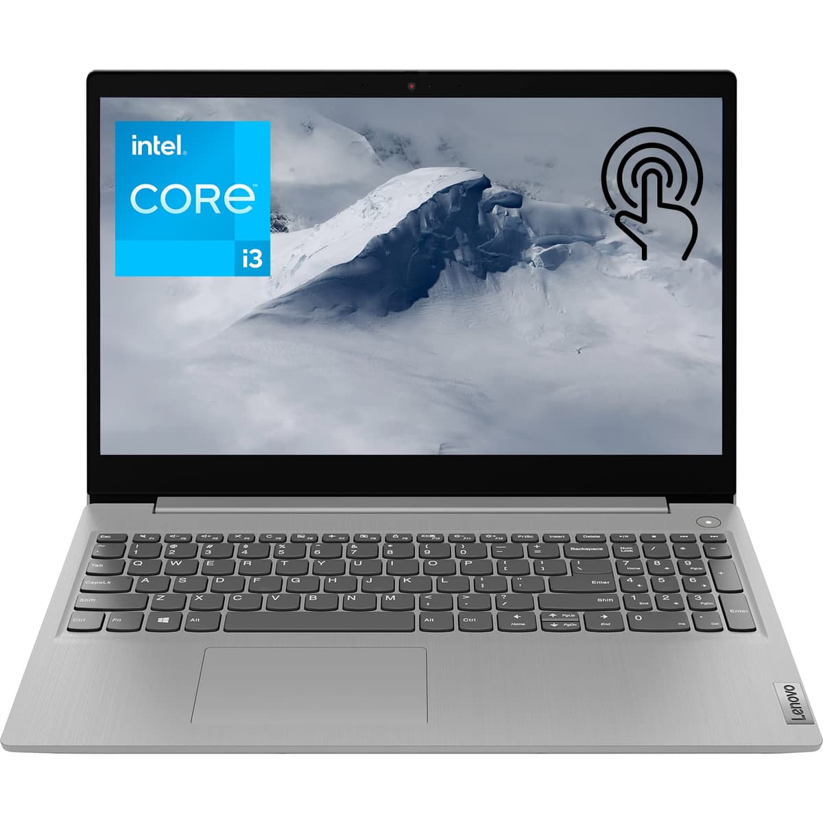 Lenovo IdeaPad 3i Laptop, pantalla táctil HD de 15.6", procesador Intel Core i3-1115G4, 8GB RAM DDR4, SSD PCIe de 1TB, Bluetooth, webcam, Wi-Fi 6, HDMI, Windows 11 Home, gris