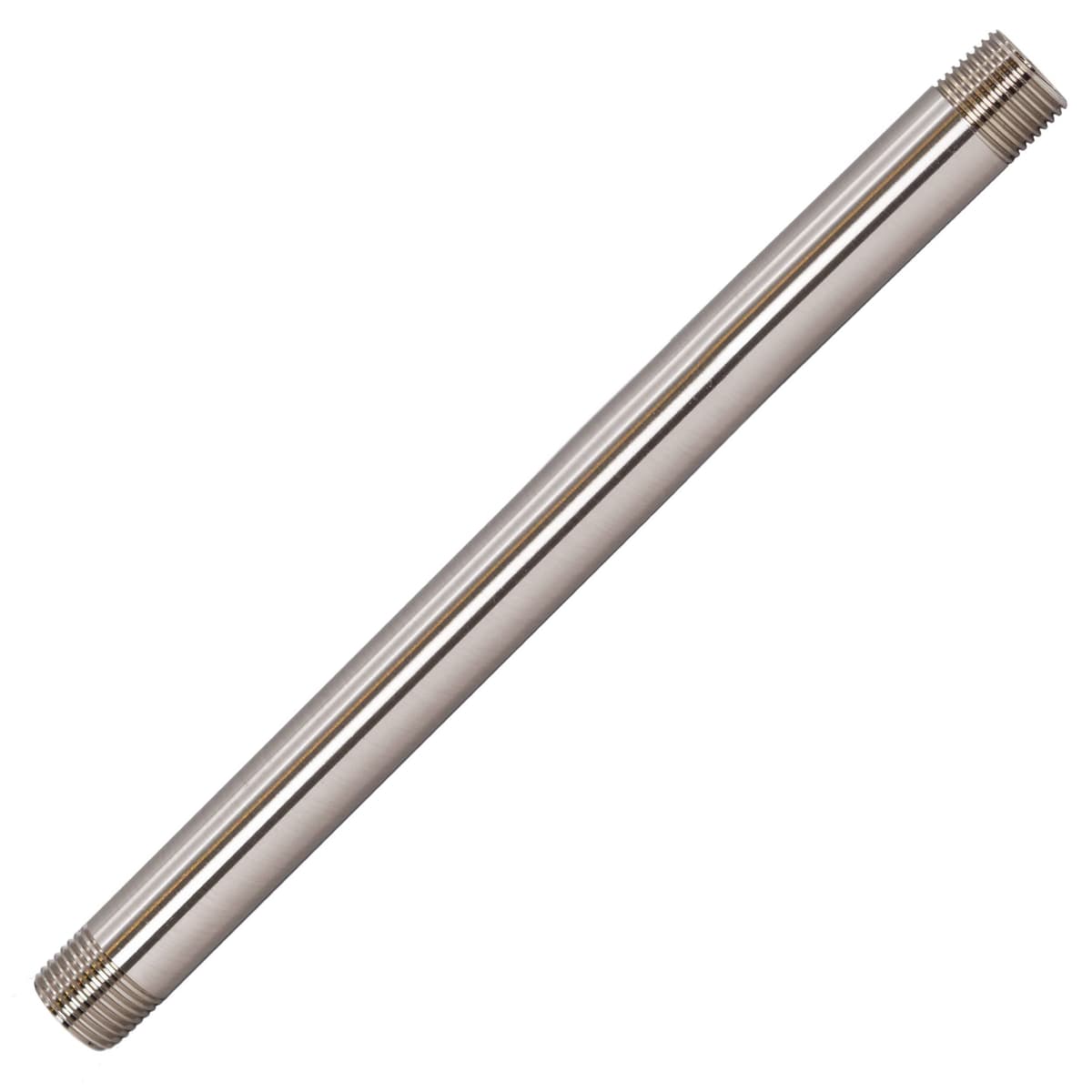 Westbrass D12112-25-07 - Nipple de tubería 12" x 1/2" IPS, latón, Níquel Satinado (25-Pack)