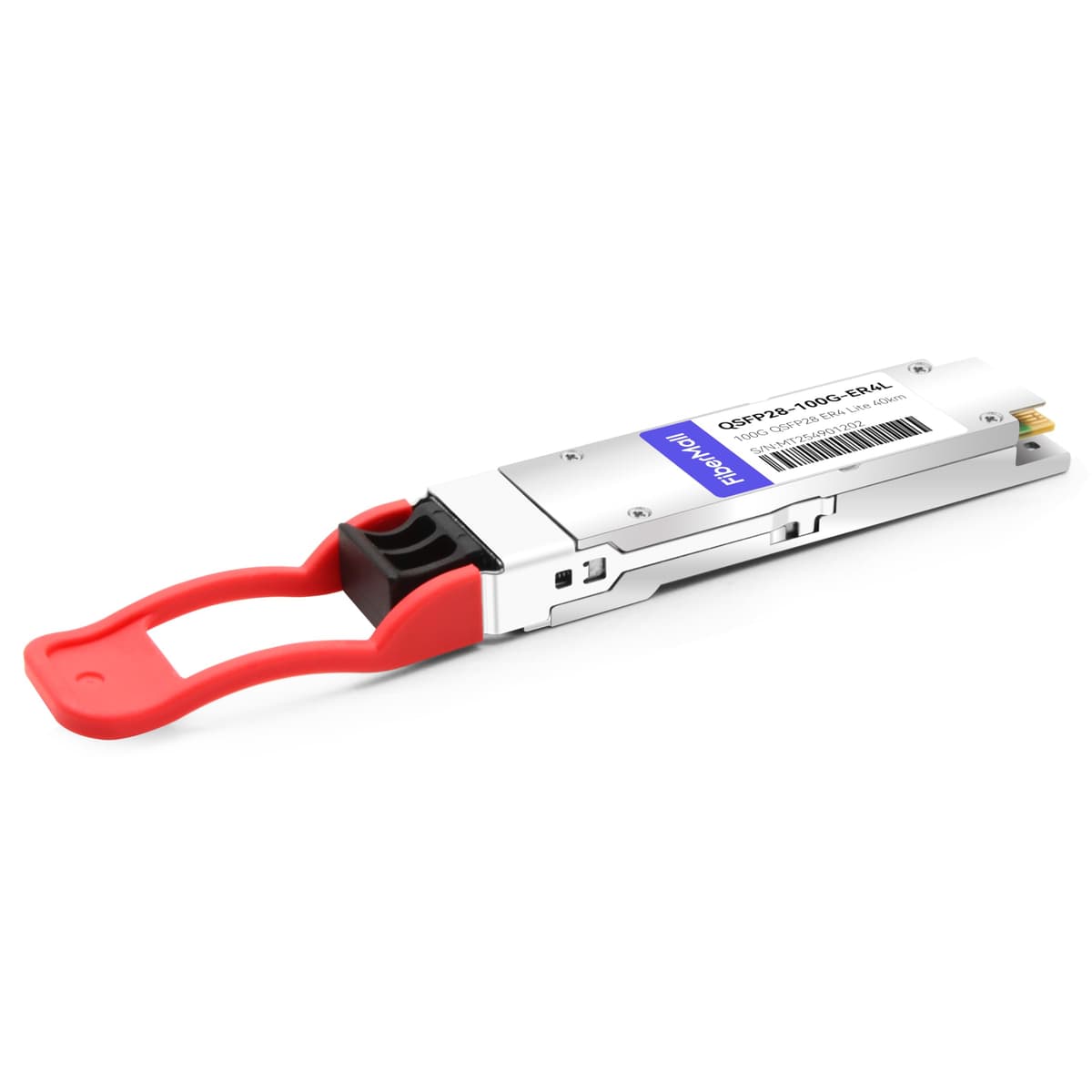 fiber mall QSFP28 100G ER4 Lite Transceiver Module 100GBASE-ER4 1310nm LAN WDM 40km LC SMF DDM 100GBPS-ER4