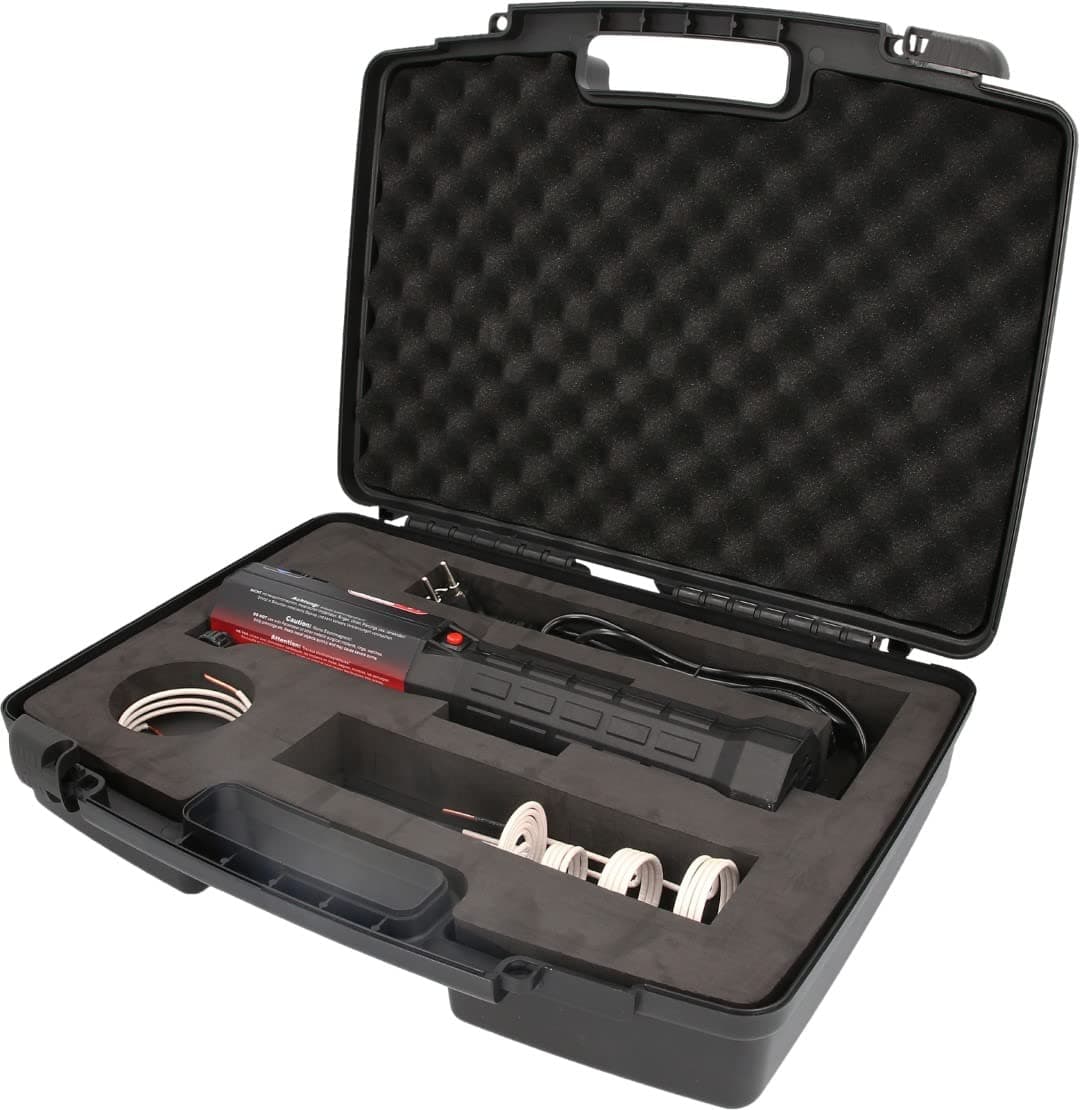 KS TOOLS Juego de pistola de calor por inducción 1000W, 6 piezas con 3 bobinas 500.8480