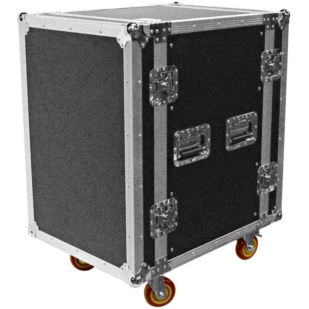 Seismic Audio SATAC16U Rack ATA 16U Heavy Duty con Ruedas de 4" y Puertas Removibles