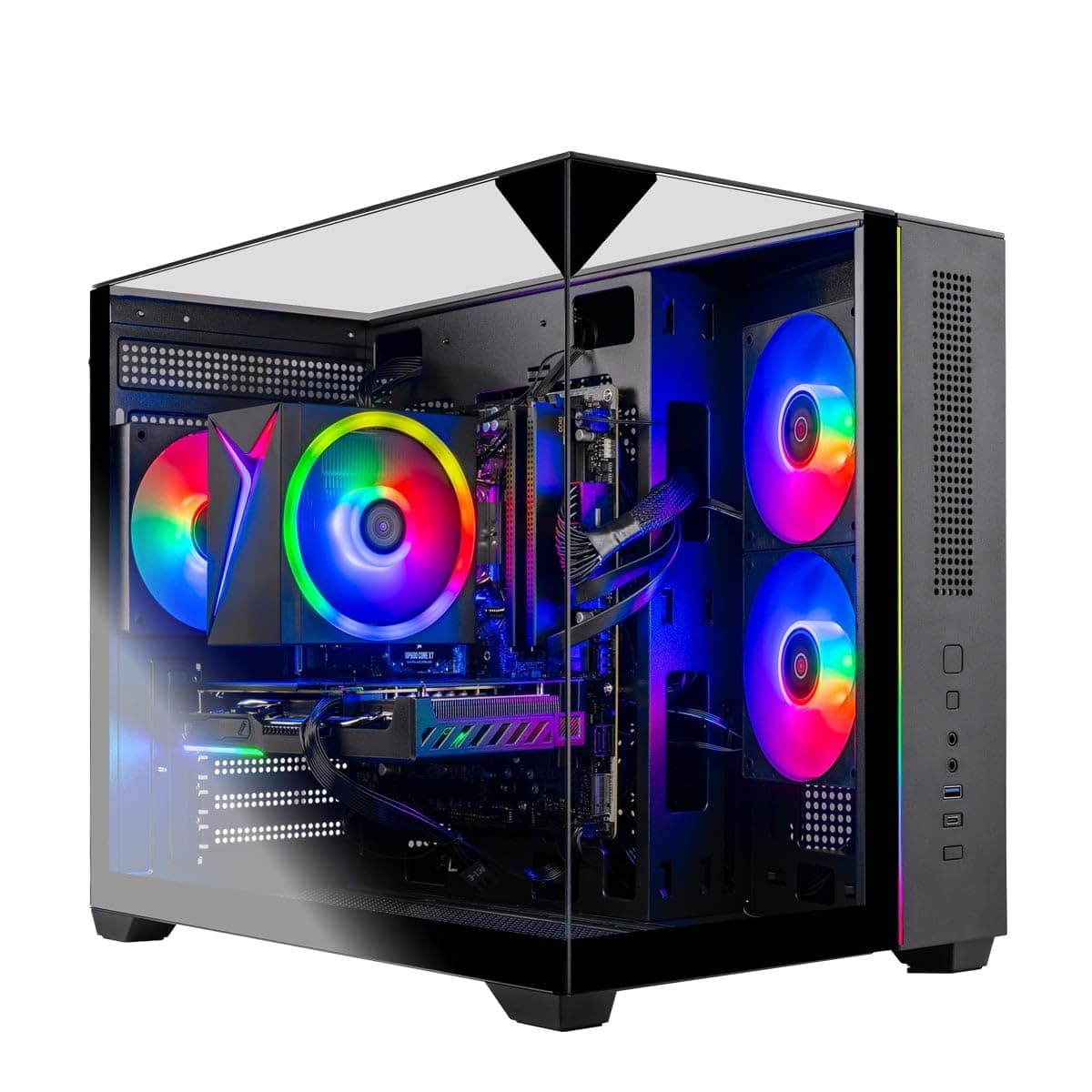 Skytech Gaming Crystal PC Gaming, Intel i5 14400F 2.5GHz, NVIDIA RTX 5050 8GB, SSD NVMe 1TB, 16GB RAM DDR5 6000, Fuente 650W Gold, Wi-Fi, Windows 11, Desktop ST-CRYSTAL-2328-B-AM