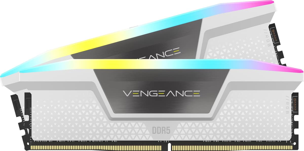 Corsair Vengeance RGB DDR5 64GB (2x32GB) 5200MHz CL40 CMH64GX5M2B5200C40W