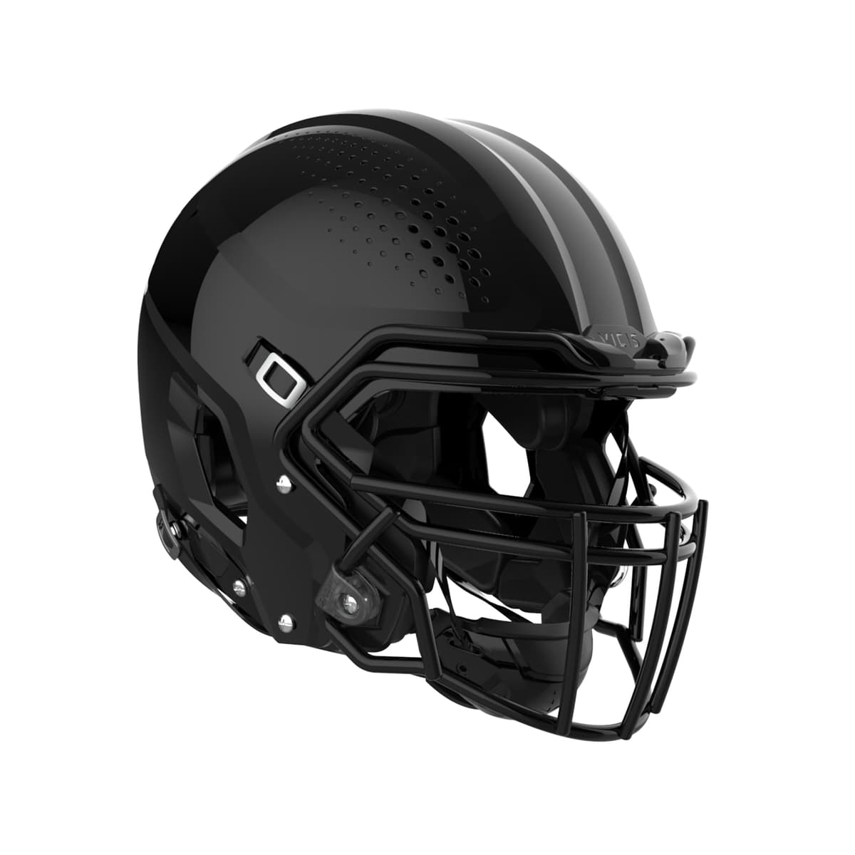 VICIS ZERO2 Casco de fútbol americano Varsity - Negro brillo, Talla L, Facemask SC-223