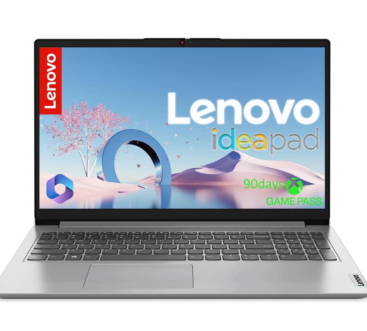 Lenovo IdeaPad 15.6" Portátil • 20 GB RAM • 2.1 TB Almacenamiento Total (1.1 TB Interno + 1 TB en la Nube) • Intel Celeron • Gráficos Intel UHD • Wi-Fi 6 • Batería 11 h • Microsoft 365 por 1 año • Windows 11