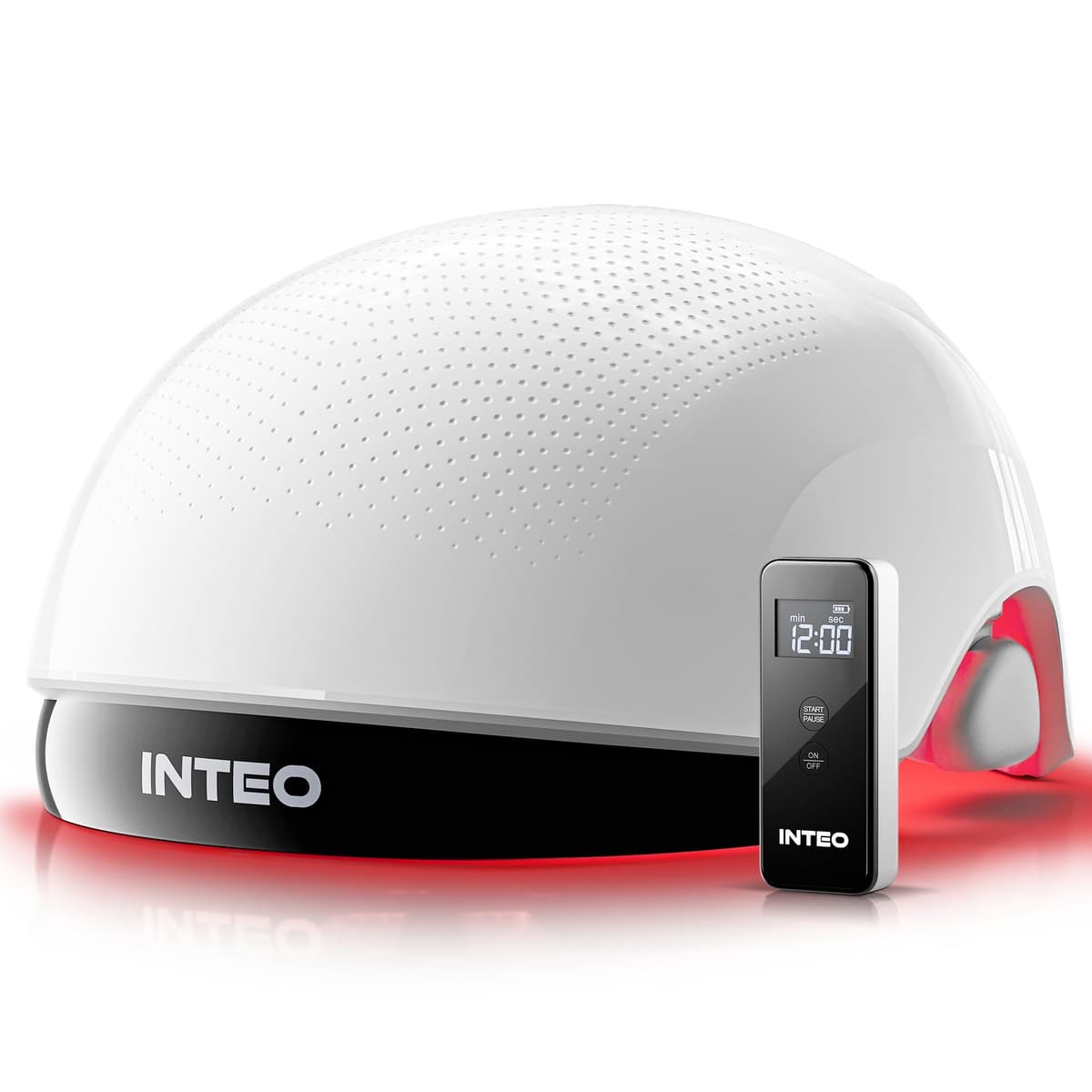 INTEO Casco Láser para Crecimiento Capilar 162 Láseres, Batería Recargable, Aprobado por FDA, 12 min de Uso SFTK-DX