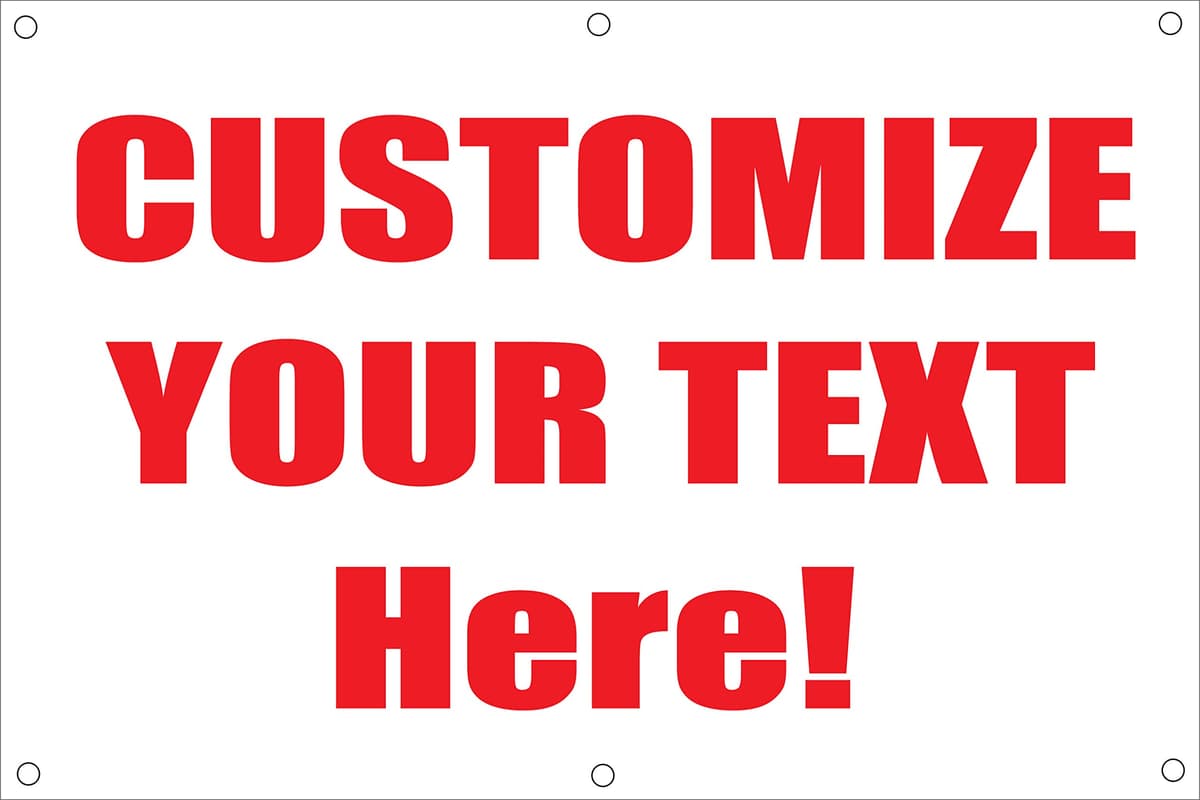 Generic Banner de vinilo personalizado para exteriores e interiores 5x35 SHLGTVB01