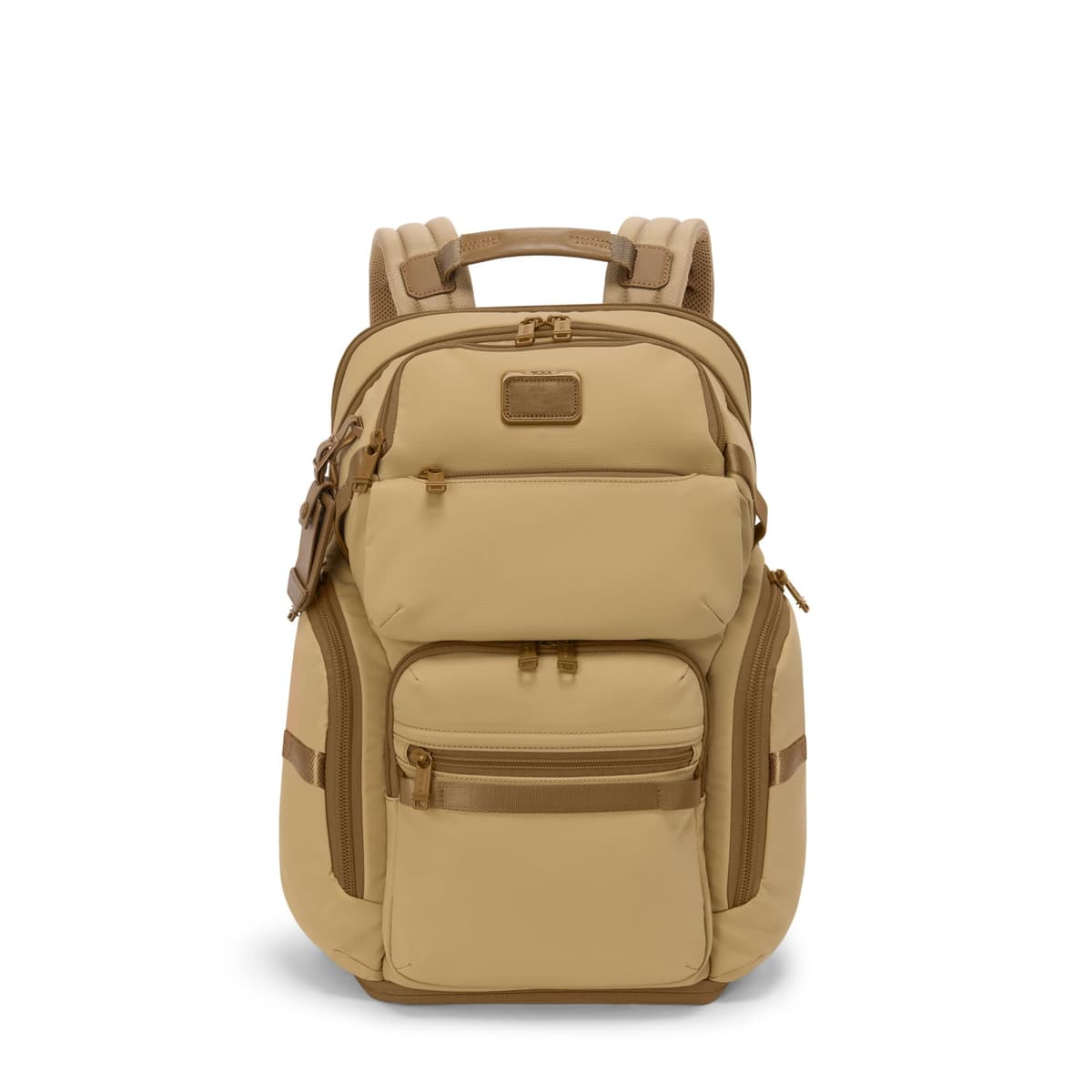TUMI - Mochila Alpha Bravo Nomadic - Bolso de mano resistente para hombre - 18.8" x 15.0" x 9.0" - Apta para laptop de hasta 15" - Caqui Magnetic