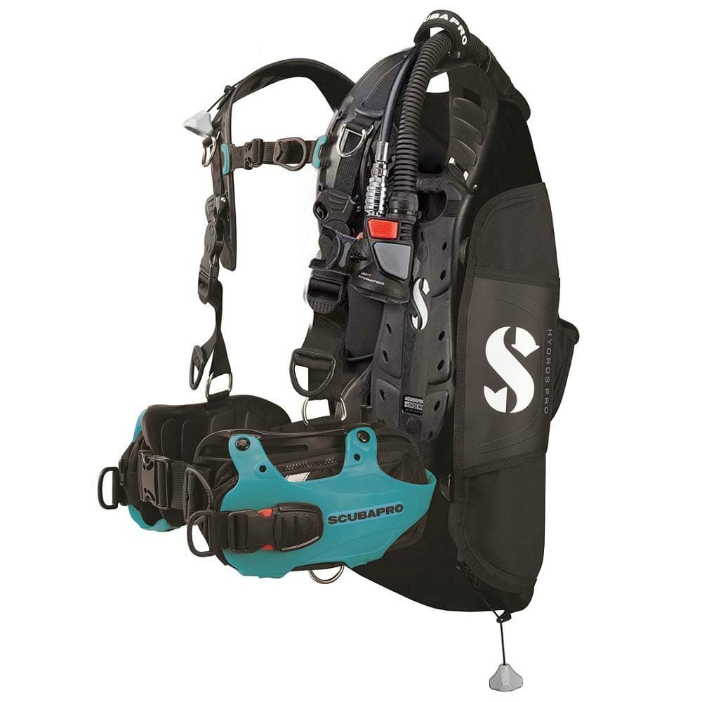 SCUBAPRO Hydros Pro con Air2 5ta Gen. BCD para mujer - Turquoise Large SPRO-21.736.440-TURQUOISE