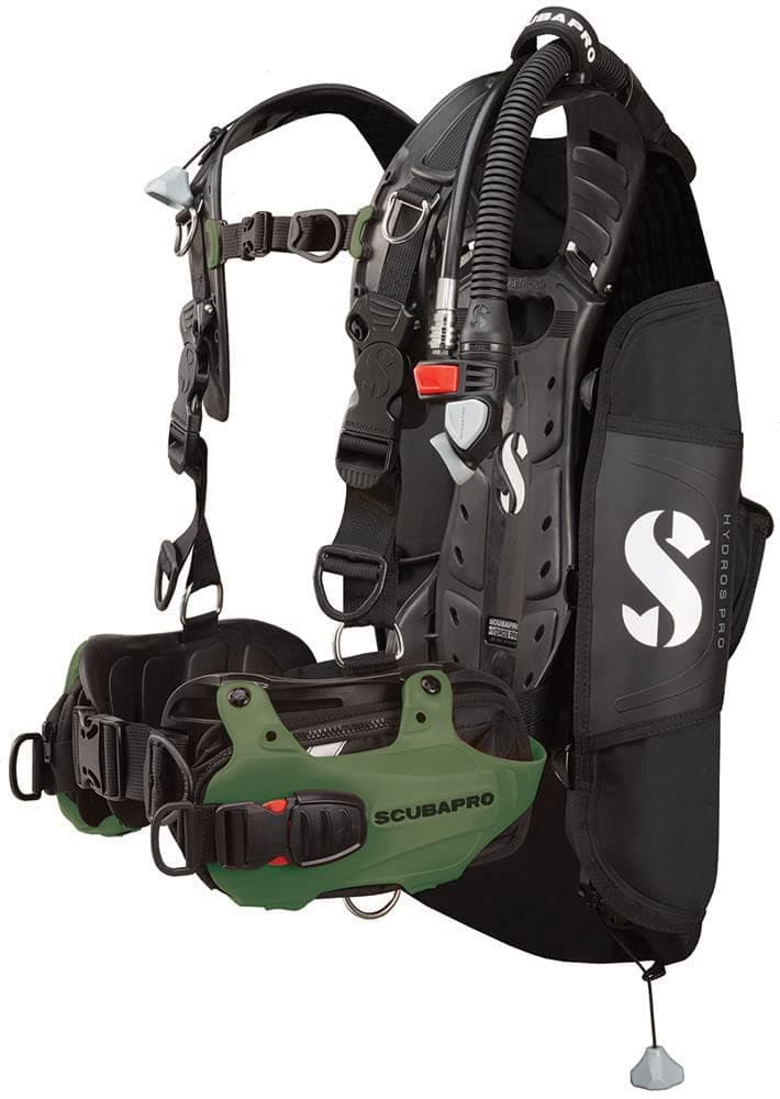 Hydros Pro BCD para hombre con BPI, oliva, XL/2XL (SCUBAPRO) SPRO-21.730.500-ARMYGREEN