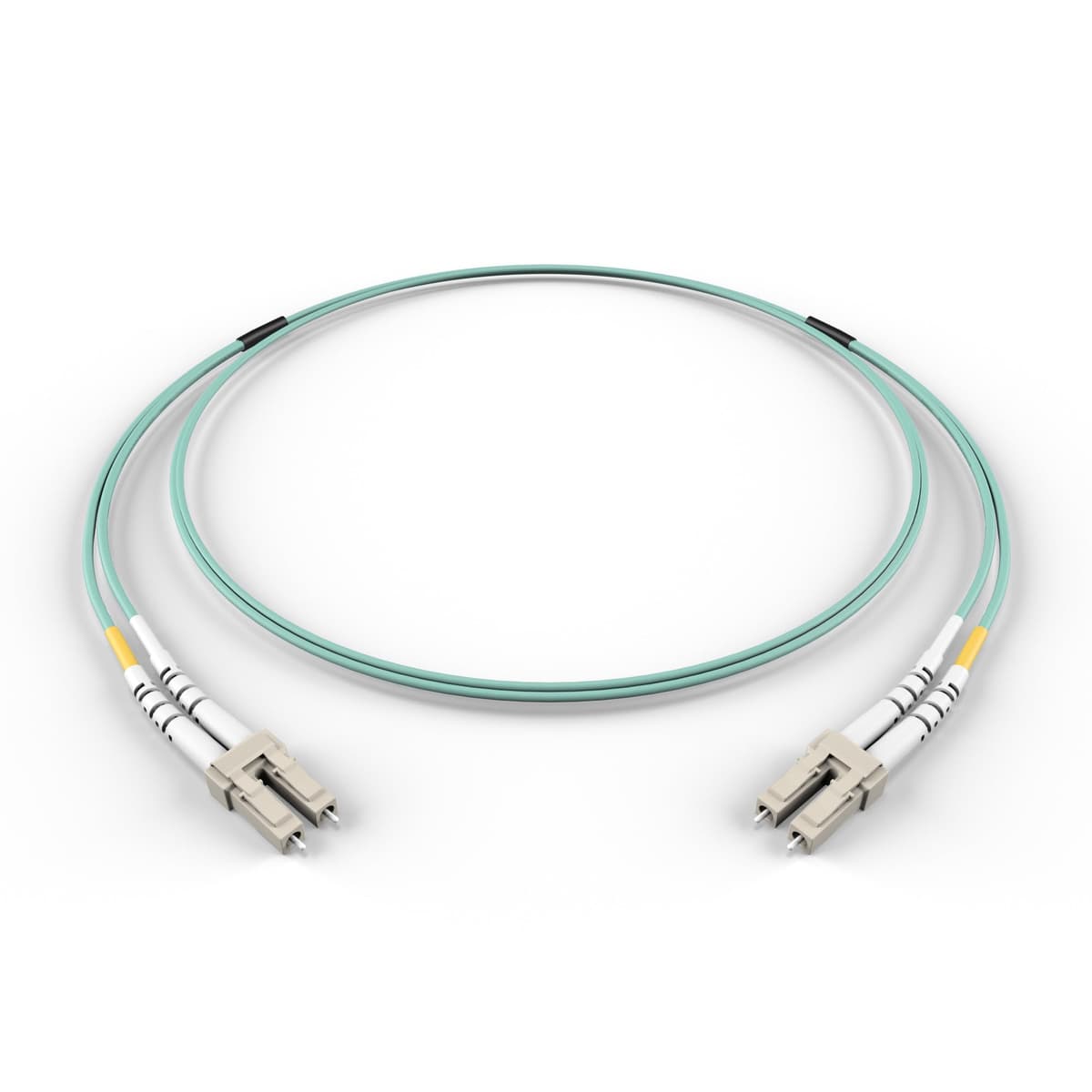 FCD FiberCablesDirect LC-LC OM4 Plenum OFNP Cable de Fibra Óptica Corning 300.0m - Jacket ignífugo para plenum FCDUS260v8956