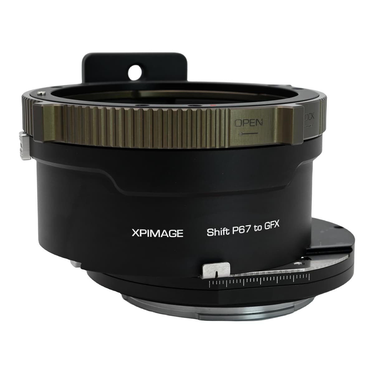 XPIMAGE Shift Lens Mount Adapter Pentax 67 a Fujifilm GFX con Desplazamiento ±15mm y Rotación 360° Shift P67toGFX