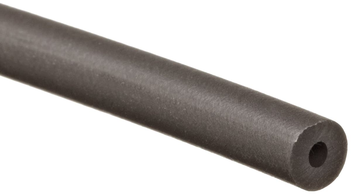 Small Parts Tubo Viton negro blando 3/8" ID x 5/8" OD x 1/8" pared, 25' VITB-375B-25