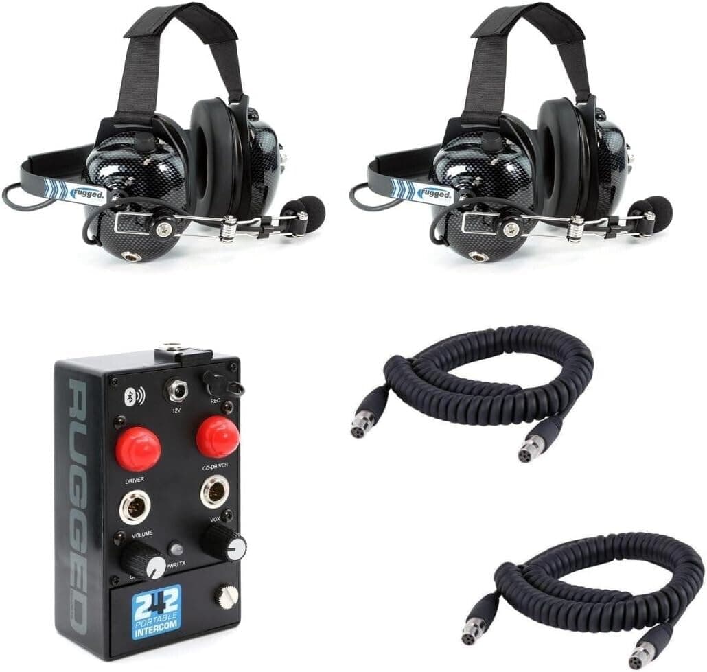 Rugged Radios RRP242BT Kit de intercomunicador portátil 2 personas con headsets H41 242-2P-H41