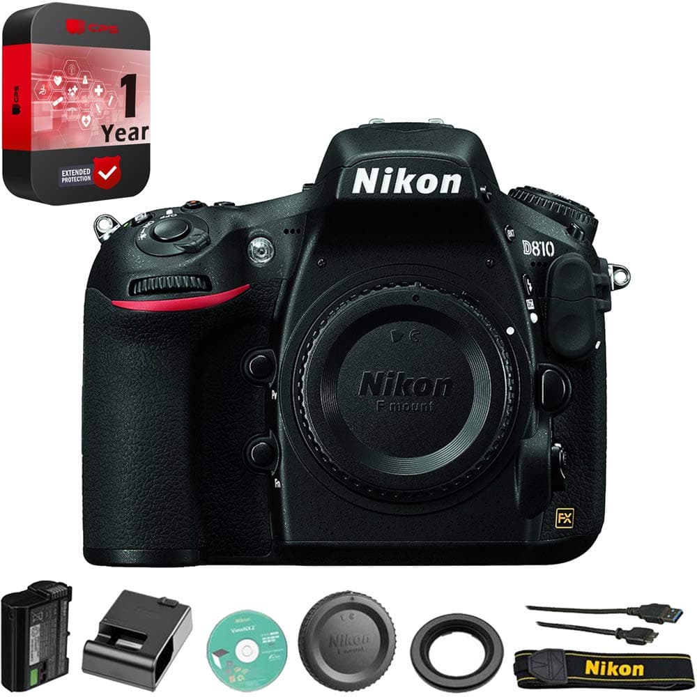 Nikon D810 DSLR 36.3MP FX-Format (cuerpo) renovada + 1 año de garantía extendida CRTNKD810RB