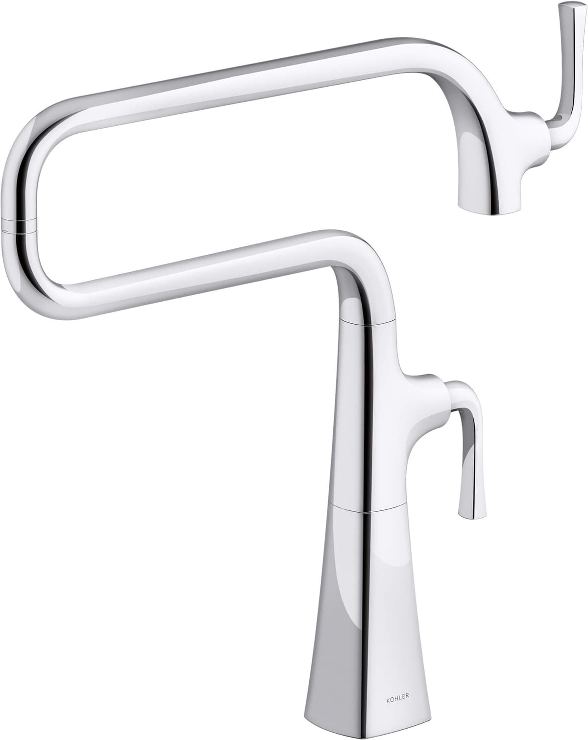 KOHLER Graze Llave rellenadora de olla para cocina, acabado Cromo pulido (K-22067-CP)
