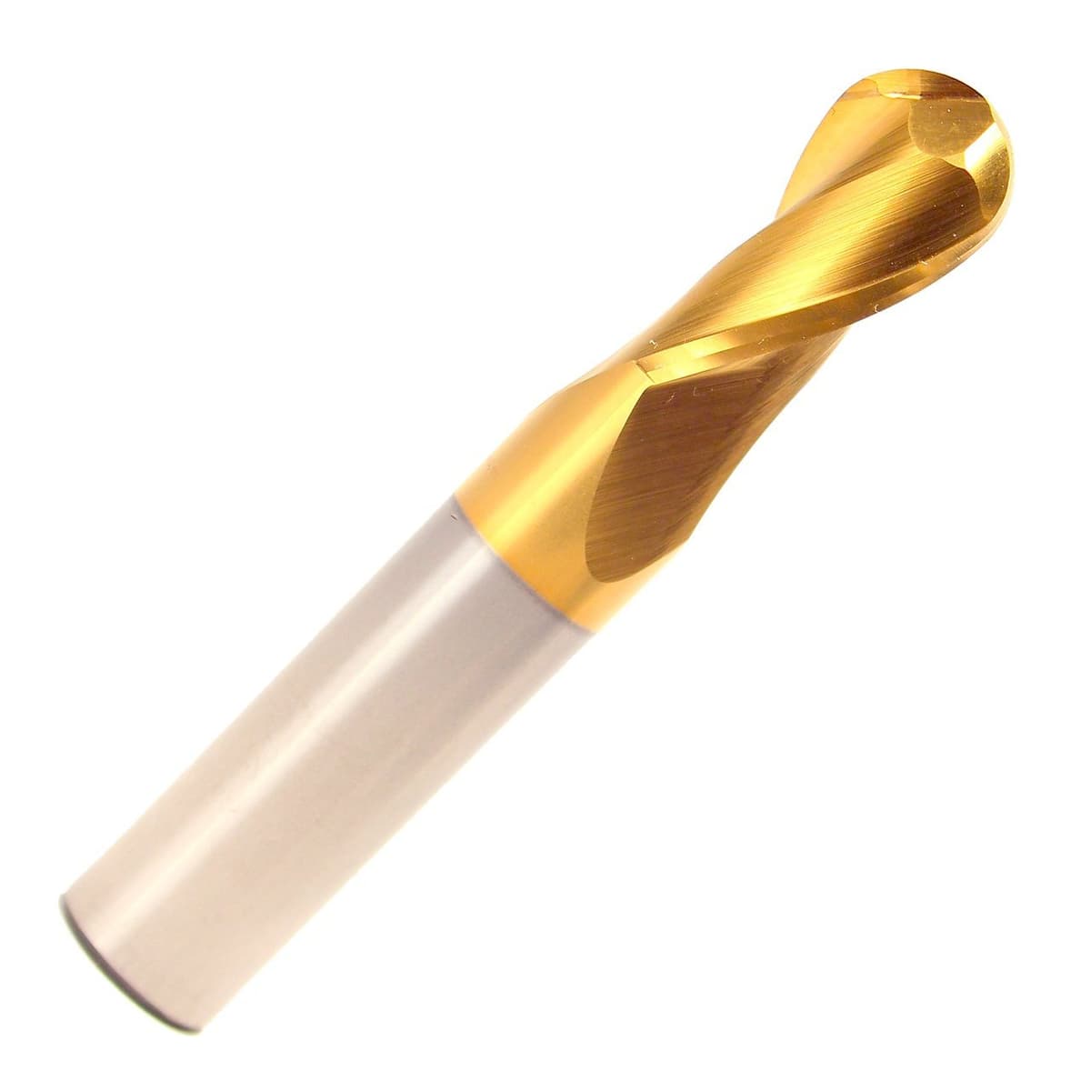 Drill America CBD 3/4" 4 FL Carbide TiN 4" FL 7" OAL 3/4" Shank Single End Ball CBDSL400TIN34B