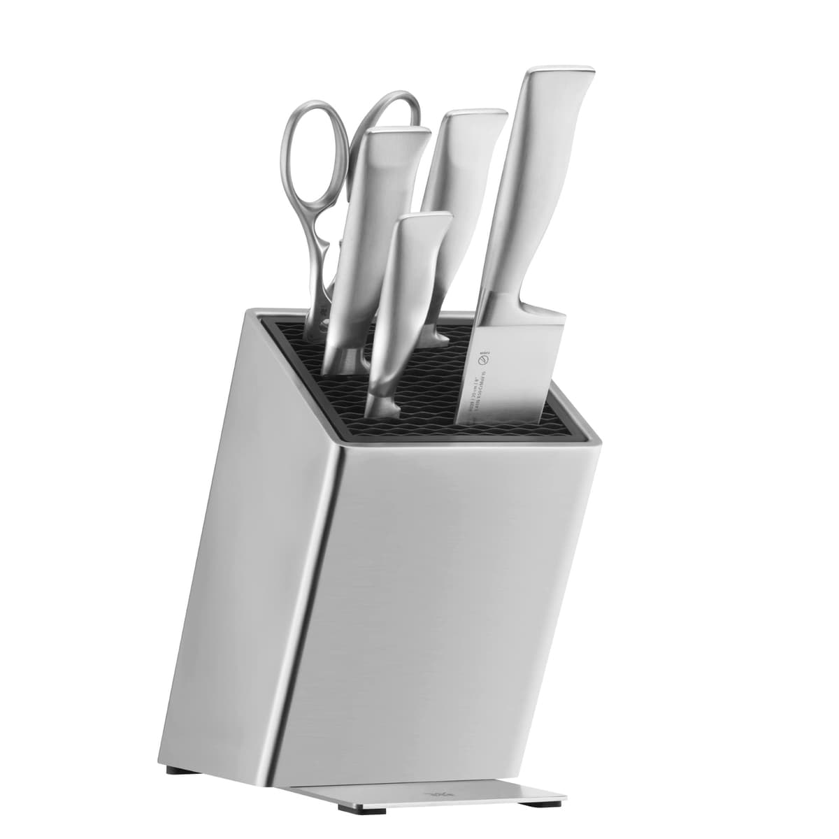 WMF Grand Gourmet set de cuchillos 6 piezas con bloque, forjado en Alemania, 4 cuchillos y tijeras 1882119992