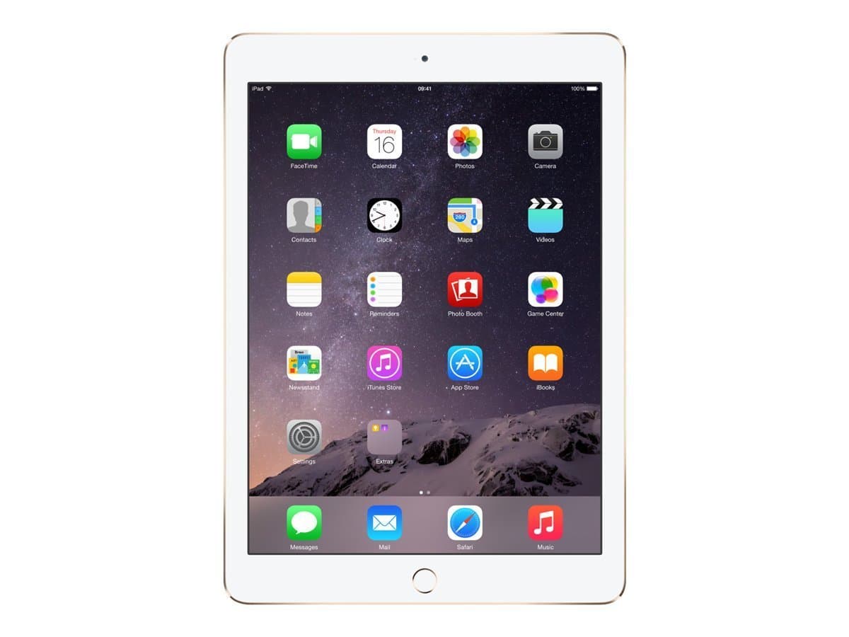 Apple iPad Air 2,128 GB, 4G + Wi-Fi - Dorado (Reacondicionado) MGTX2LL/A