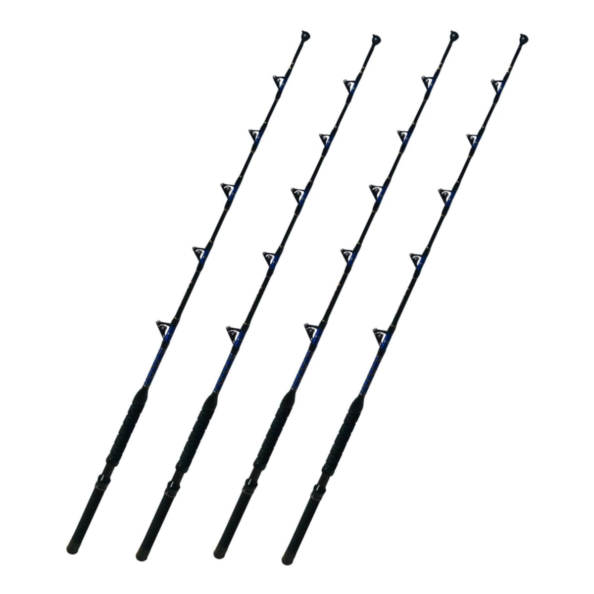 EatMyTackle All Roller Guide Boat Rod | Caña de Pesca para Agua Salada (30-50 lb. Paquete de 4) 4333991568