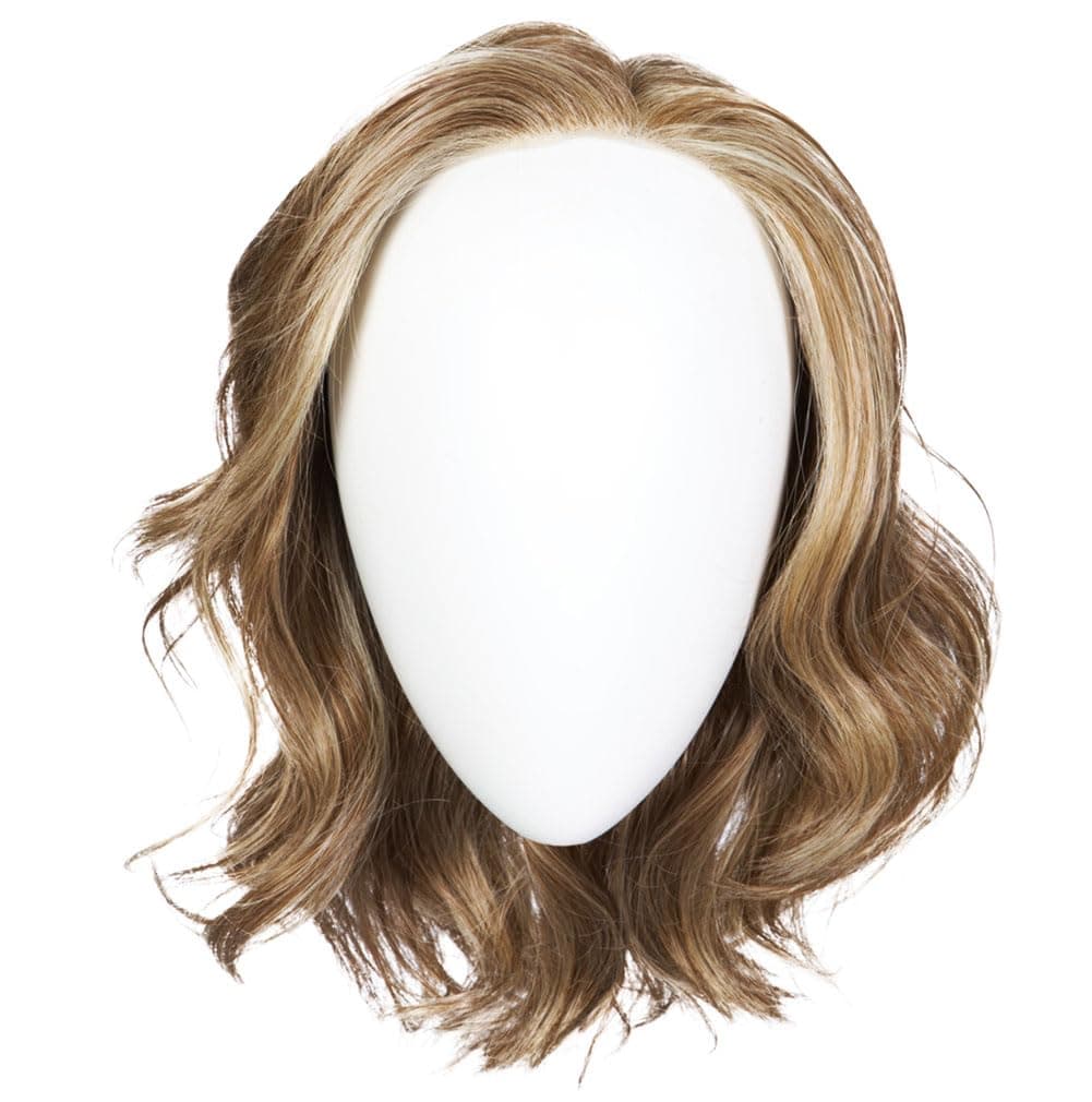 Raquel Welch Director's Pick Peluca en capas largo hasta los hombros con base anudada a mano by Hairuwear, talla Petite-Average, RL10/22SS Iced Cappuccino