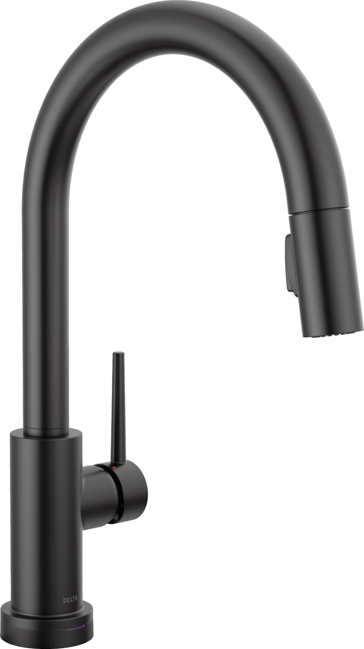 Delta Trinsic 9159T-BL-DST Grifo de cocina touch negro mate con rociador extraíble