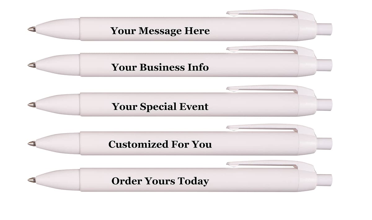 RevMark Personalized Widebody Ballpoint Pen - Pack XL Blanco (1000 unidades) 25 Widebody
