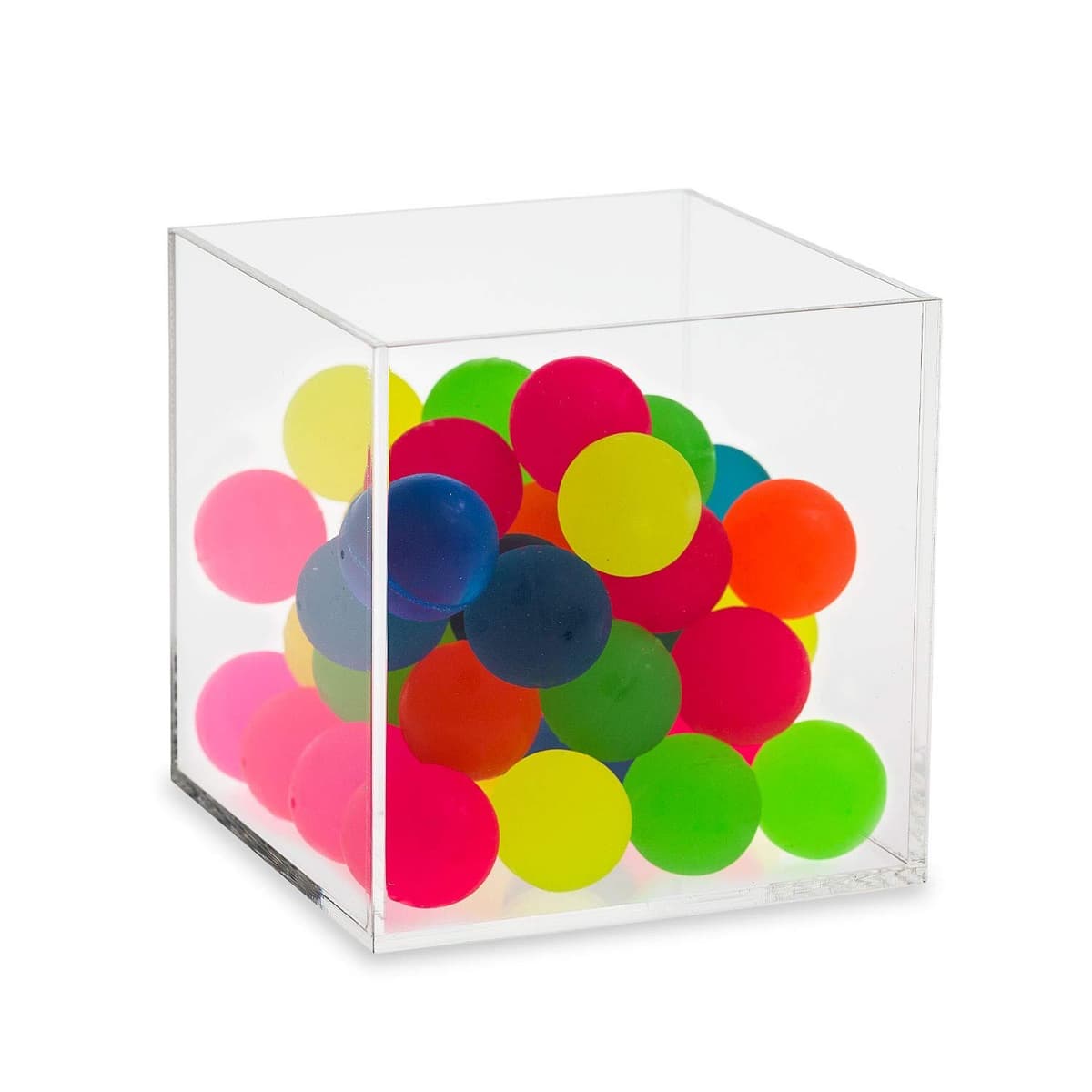 Source One juegos de 6 cubos acrílicos transparentes 10 in para mostrador S1-GSn