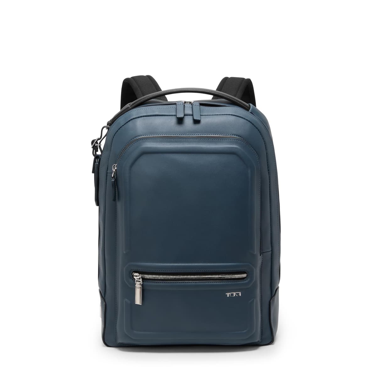TUMI - Mochila Harrison Bradner - Bolso para computadora portátil de hombre para negocios y viajes - Apto para pantallas de hasta 14" - 16.5" x 11.5" x 3.5" - Cuero Pavement Bombe 154127-A756