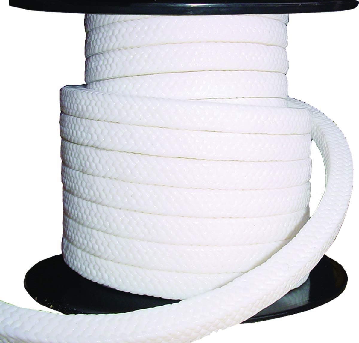 Minseal 1400L PTFE Empaque Trenzado 1" x 1", 10 lb Spool (13 ft) 1400L-1000