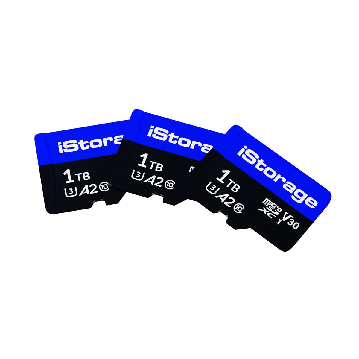iStorage microSD 1TB Pack x3 compatible con datAshur SD (para uso con datAshur SD) IS-MSD-3-1000