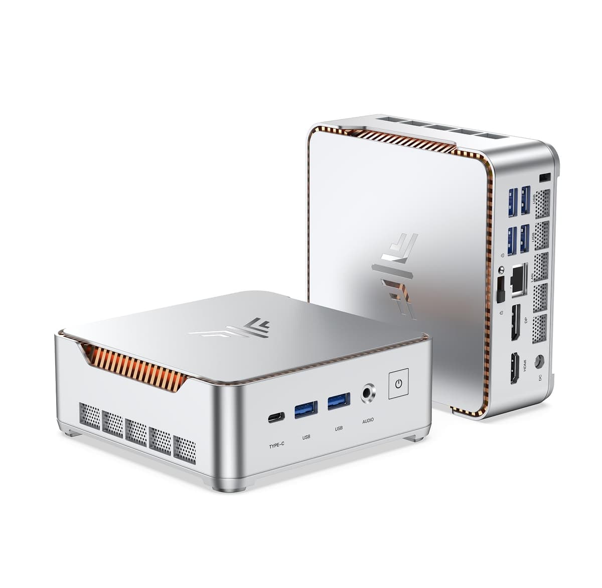 KAMRUI Pinova P2 Mini PC con Intel Core 12600H, 32GB RAM y 1TB SSD, triple salida 4K, WiFi6, BT5.2 5.1"*1.8"*5.1''