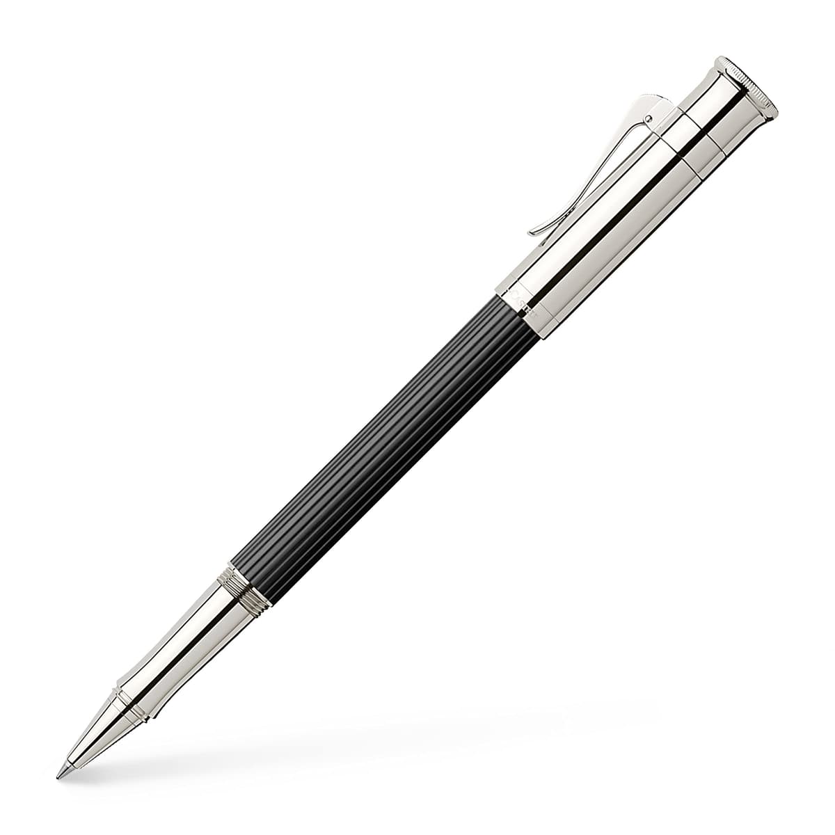 Graf von Faber-Castell 145511 Boligrafo Classic Ebony con acabado platino