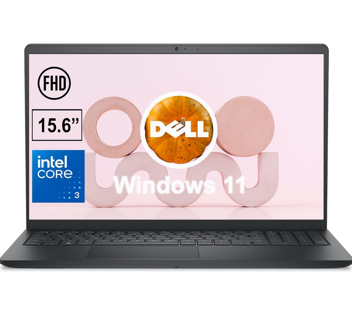 Dell Laptop de 15.6 pulgadas FHD | Intel Core i3-100U, procesador de cuatro núcleos, hasta 4.7 GHz | 16 GB RAM, SSD de 2 TB | Windows 11 | Negro Carbón | Micrófono con reducción de ruido por IA | Obturador mecánico de cámara | WiFi 6 5250C3_v1