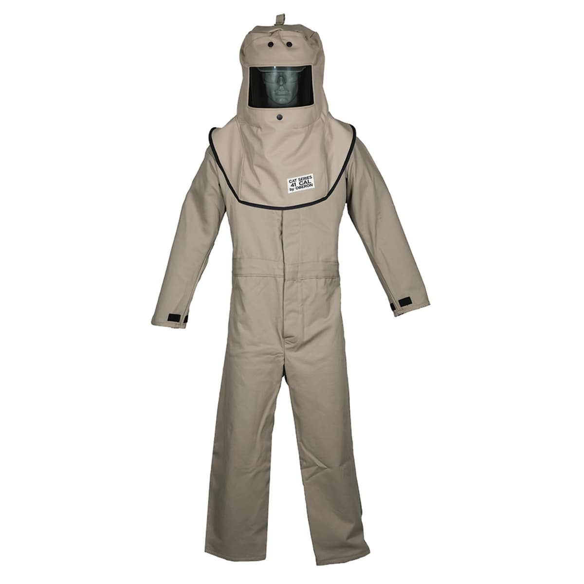 OBERON Traje y capucha Arc Flash 40 cal, CAT Series, color gris, FRTC4A-L